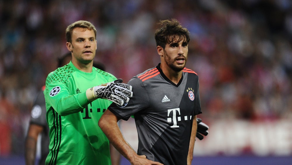 Javi Martínez, en un partido del Bayern Múnich