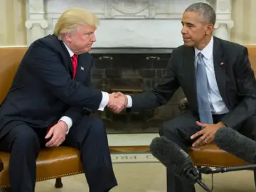 Obama recibe a Trump en la Casa Blanca para iniciar el traspaso de poderes Obama recibe a Trump en la Casa Blanca para iniciar el traspaso de poderes