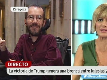 Pablo Echenique, durante una entrevista en Espejo Público