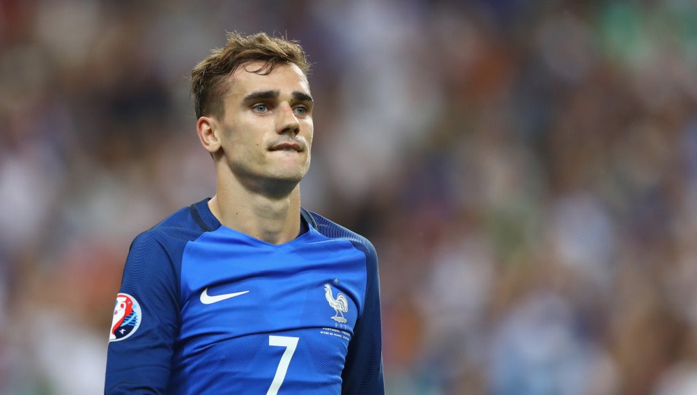 Griezmann en un partido con la selección francesa