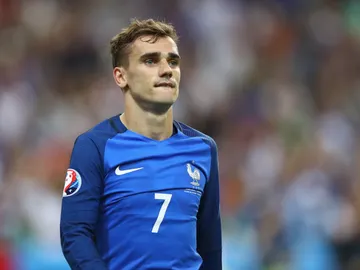 Griezmann en un partido con la selección francesa Griezmann en un partido con la selección francesa