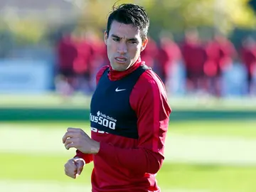 Nico Gaitán, en un entrenamiento Nico Gaitán, en un entrenamiento