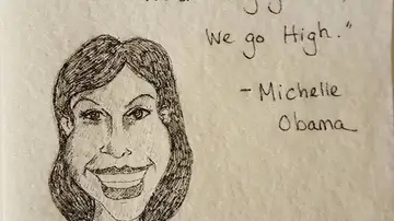 Servilleta de Michelle Obama Servilleta de Michelle Obama