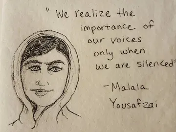 Servilleta de Malala Yousafzai Servilleta de Malala Yousafzai
