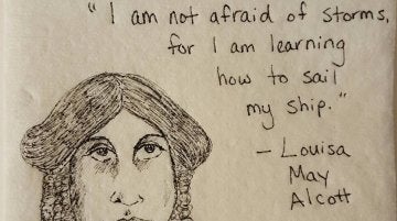 Servilleta de Louisa May Alcott