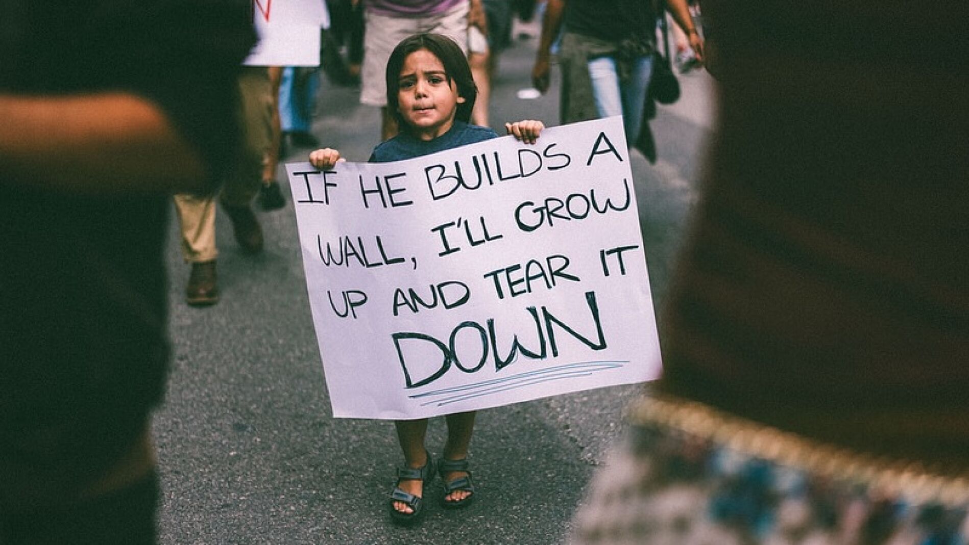 La imagen del ni&ntilde;o s&iacute;mbolo contra la pol&iacute;tica migratoria