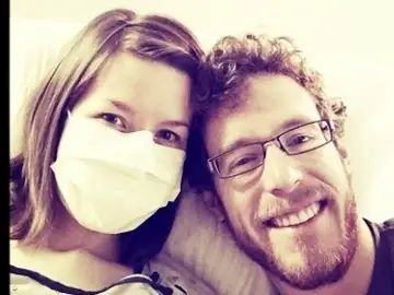 Johanna junto a su marido Johanna junto a su marido