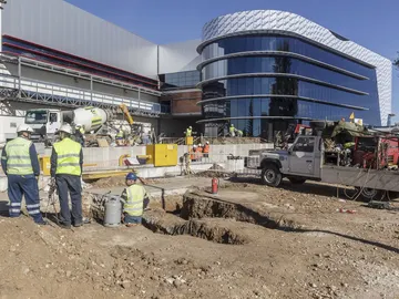 Obras de reconstrucción de la fábrica de Campofrío en Burgos Obras de reconstrucción de la fábrica de Campofrío en Burgos