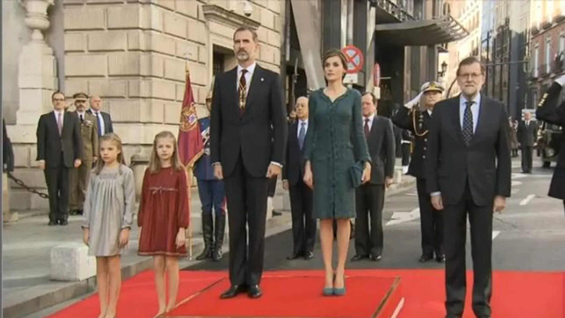 Los Reyes llegan al Congreso para la sesión de apertura solemne de las Cortes Los Reyes llegan al Congreso para la sesión de apertura solemne de las Cortes