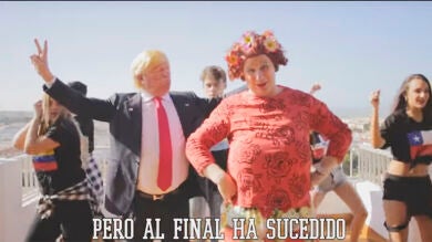 Los Morancos estrenan en Espejo Público 'Antonia VS Trump', la parodia de la victoria de Donald Trump en EEUU