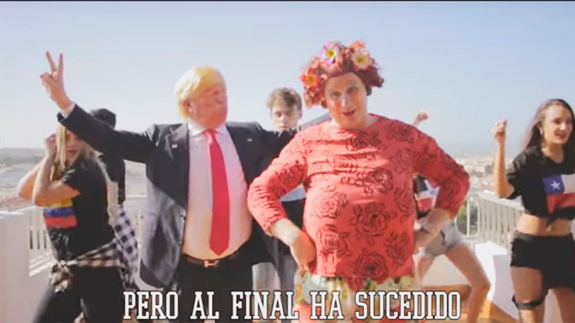 Los Morancos en un momento del v&iacute;deoclip.