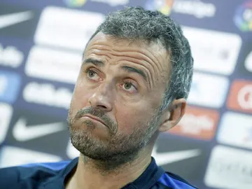 Luis Enrique, en rueda de prensa Luis Enrique, en rueda de prensa