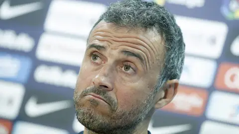 Luis Enrique, en rueda de prensa Luis Enrique, en rueda de prensa