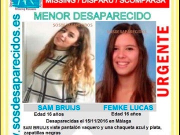 Las menores desaparecidas en Málaga