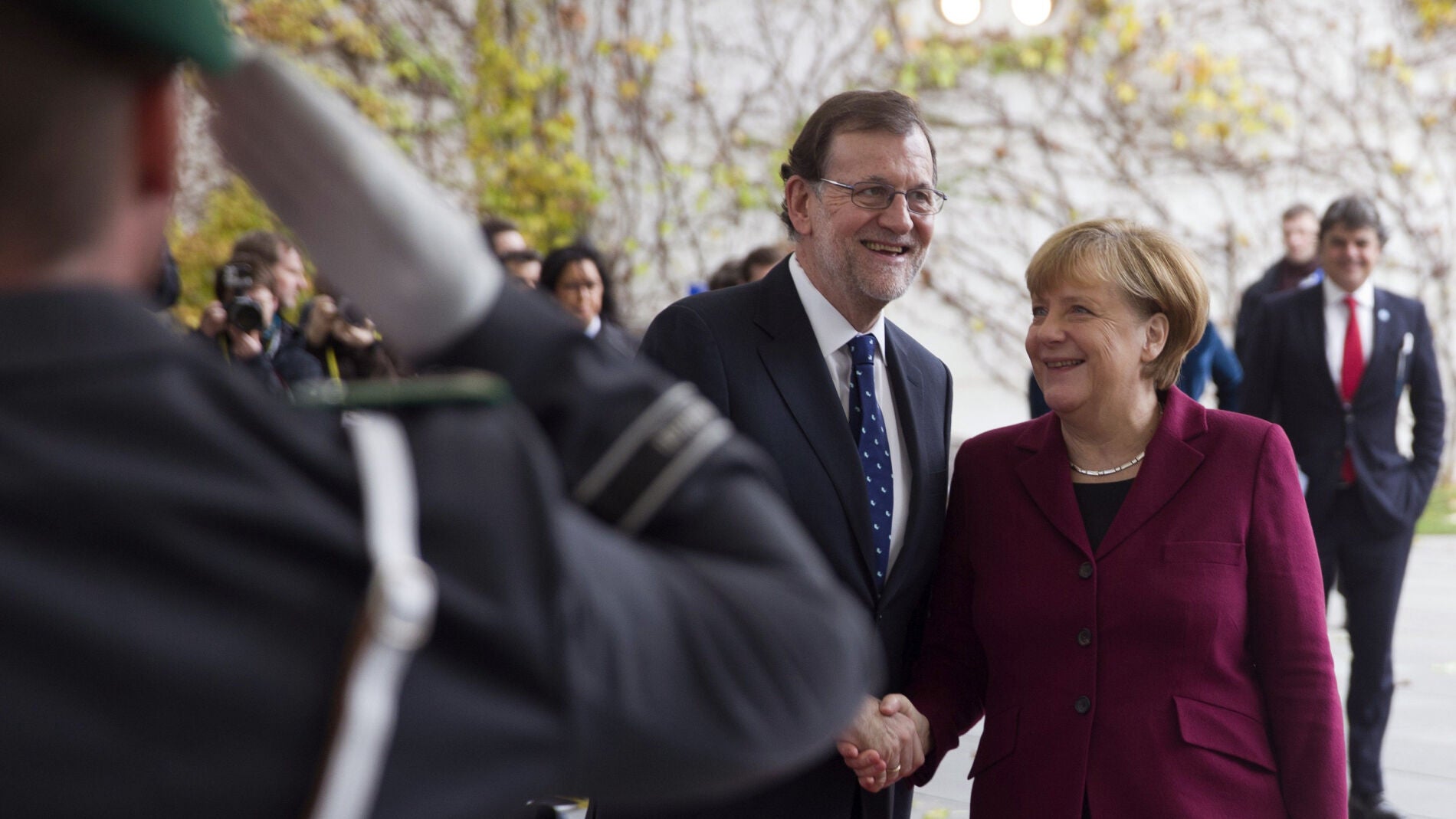 Angela Merkel y Mariano Rajoy