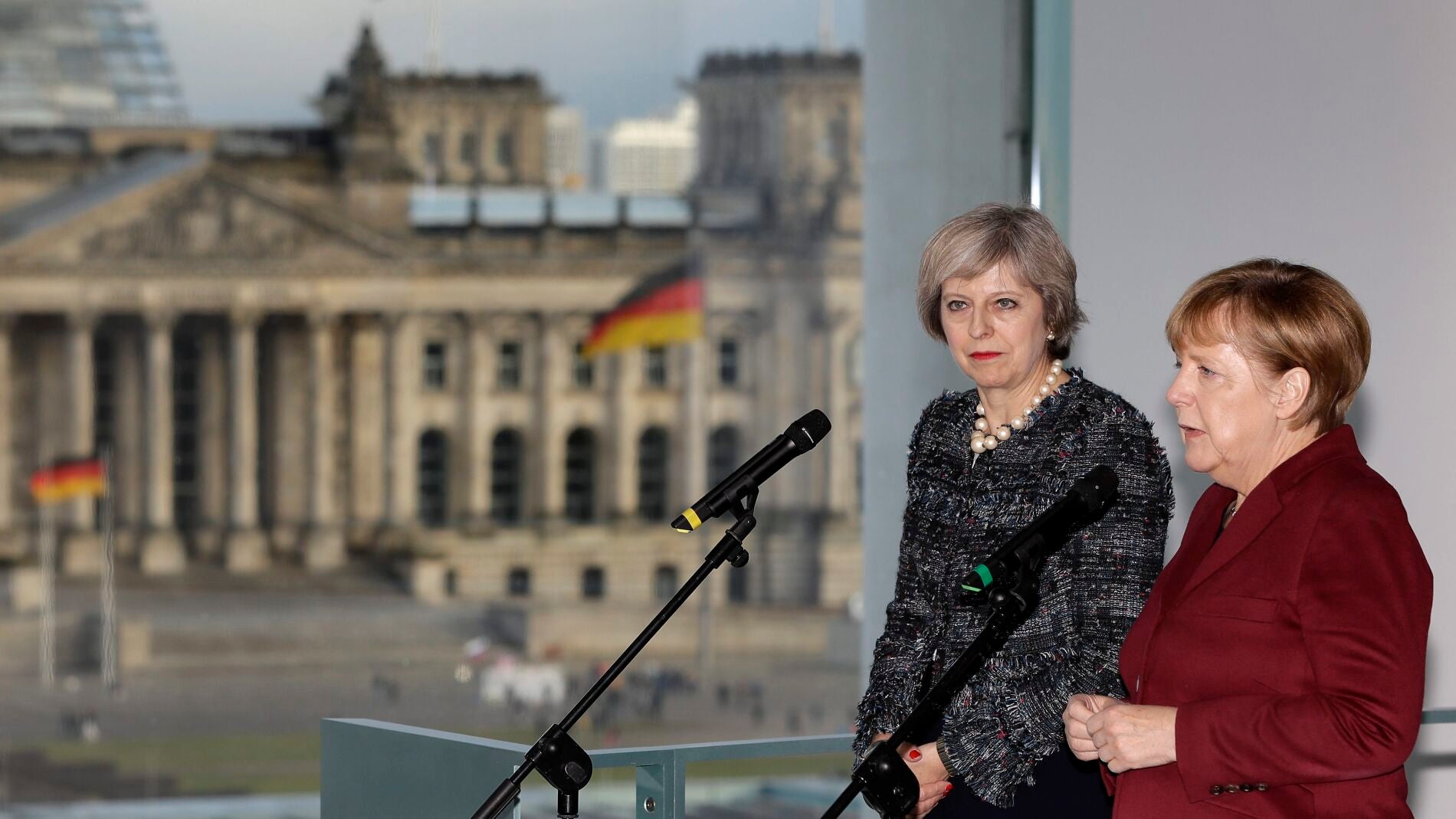 Theresa May y Angela Merkel