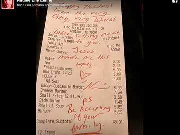 Mensaje en la factura Mensaje en la factura