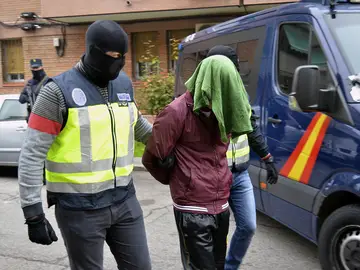 Imagen del detenido en Madrid Imagen del detenido en Madrid