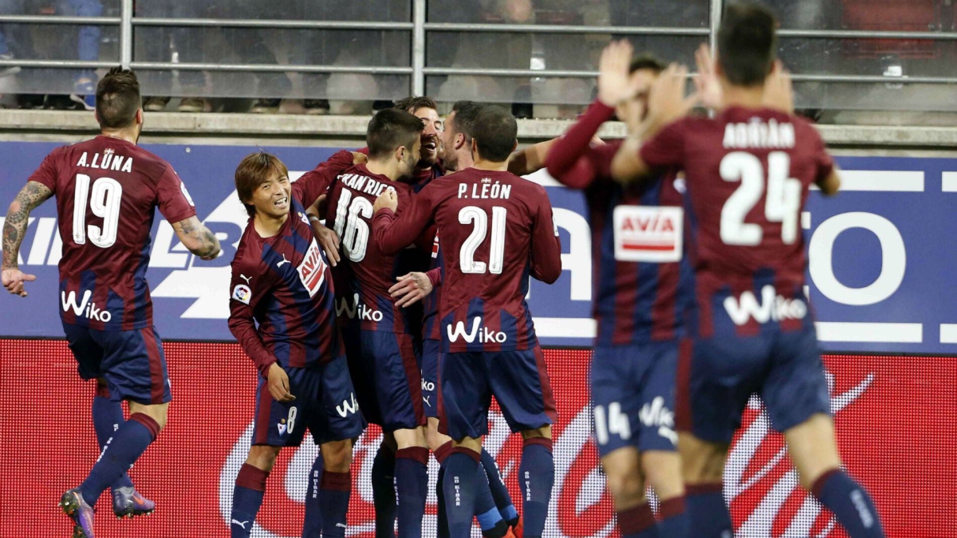 El Eibar celebra un gol