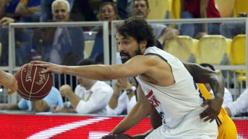 Sergio Llull, en un partido con el Real Madrid