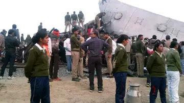 Accidente de tren en la India Accidente de tren en la India
