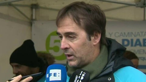 Lopetegui, en un acto