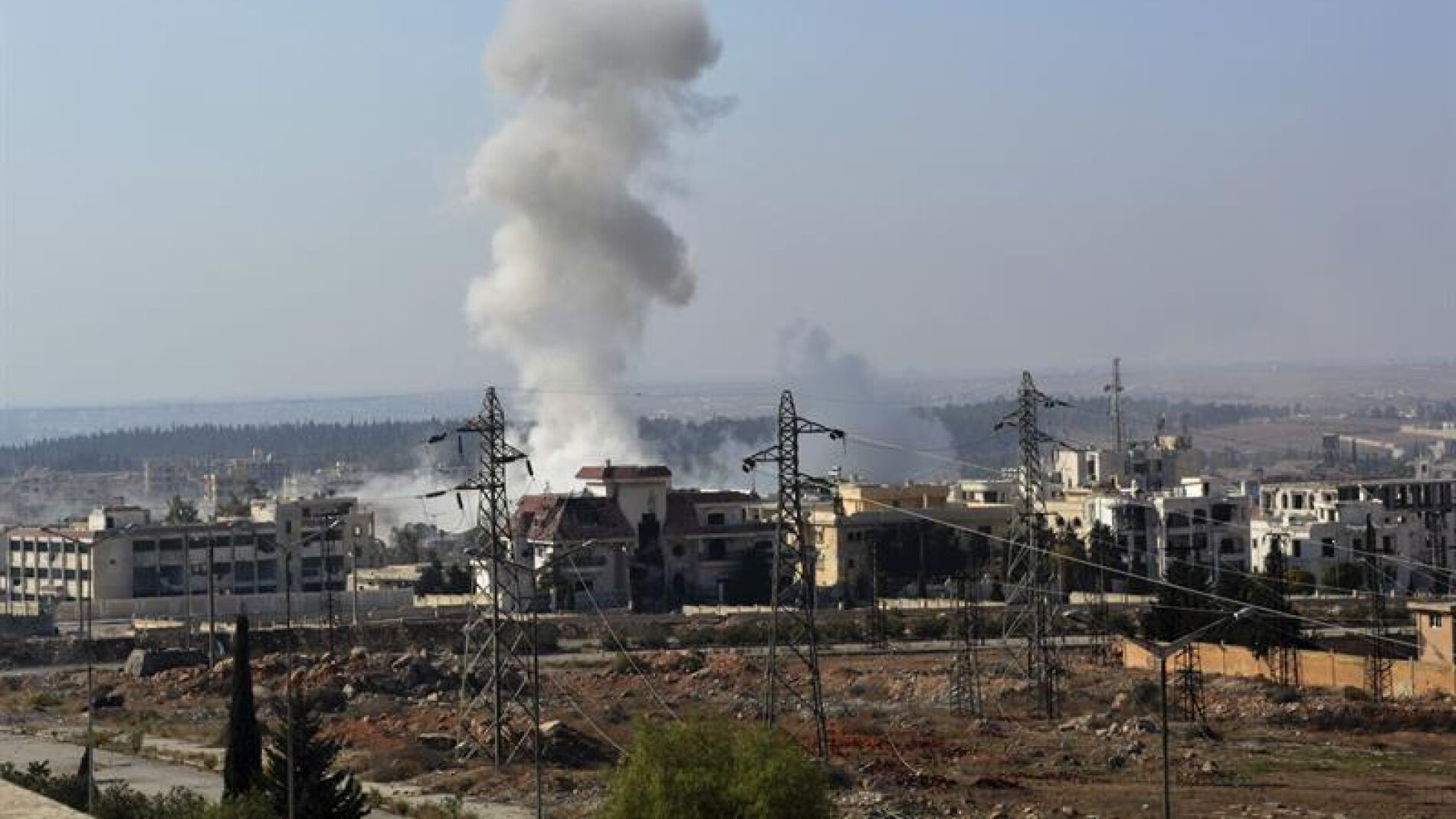 Bombardeos en el oeste de Alepo