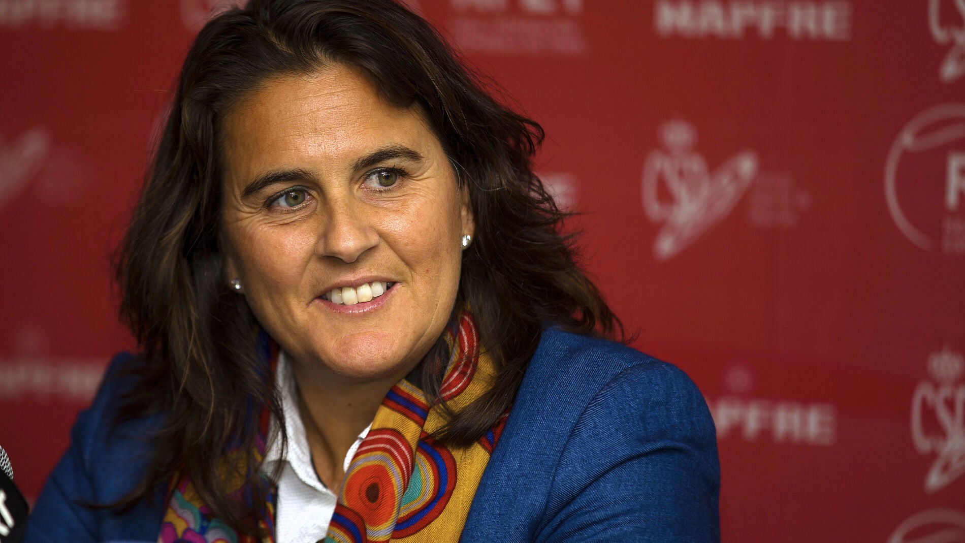 Conchita Mart&iacute;nez, en una rueda de prensa