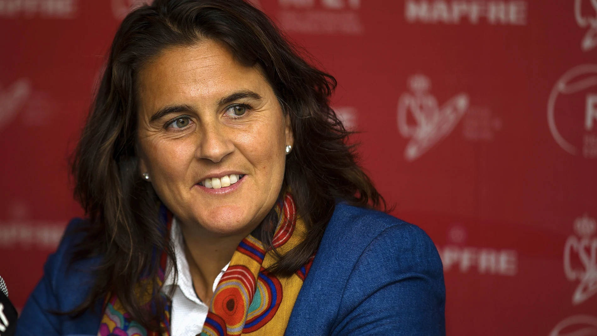 Conchita Martínez, en una rueda de prensa Conchita Martínez, en una rueda de prensa