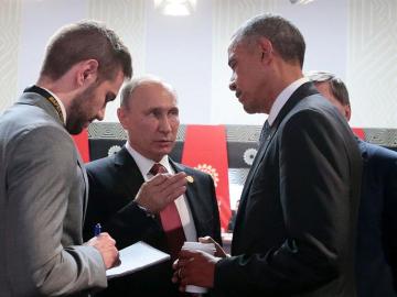 Barack Obama se reúne con Vladimir Putin 