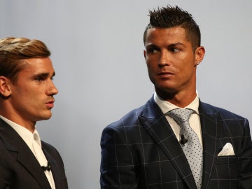 Cristiano y Griezmann juntos en una gala