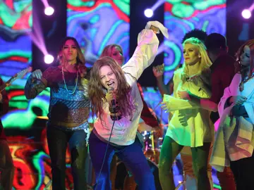 Yolanda Ramos ilumina el plató como la gran estrella del rock Janis Joplin Yolanda Ramos ilumina el plató como la gran estrella del rock Janis Joplin