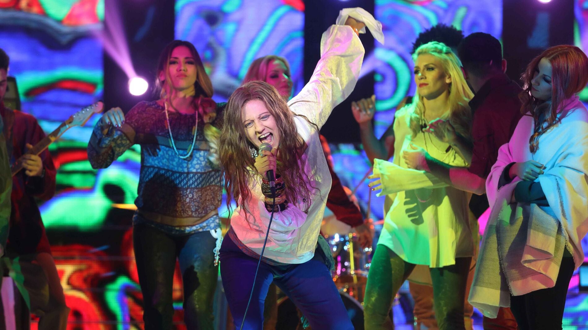 Yolanda Ramos ilumina el plat&oacute; como la gran estrella del rock Janis Joplin