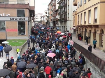 Manifestación en Alsasua en defensa de los detenidos