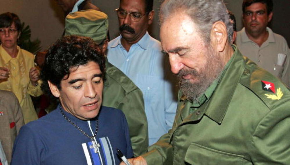 Maradona y Fidel Castro, juntos en Cuba