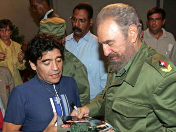 Maradona y Fidel Castro, juntos en Cuba