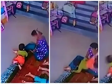 Una cuidadora de una guardería maltrata a una bebé de nueve meses Una cuidadora de una guardería maltrata a una bebé de nueve meses