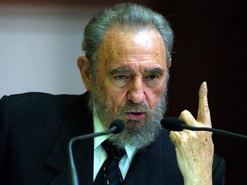 En la imagen, el fallecido expresidente cubano Fidel Castro