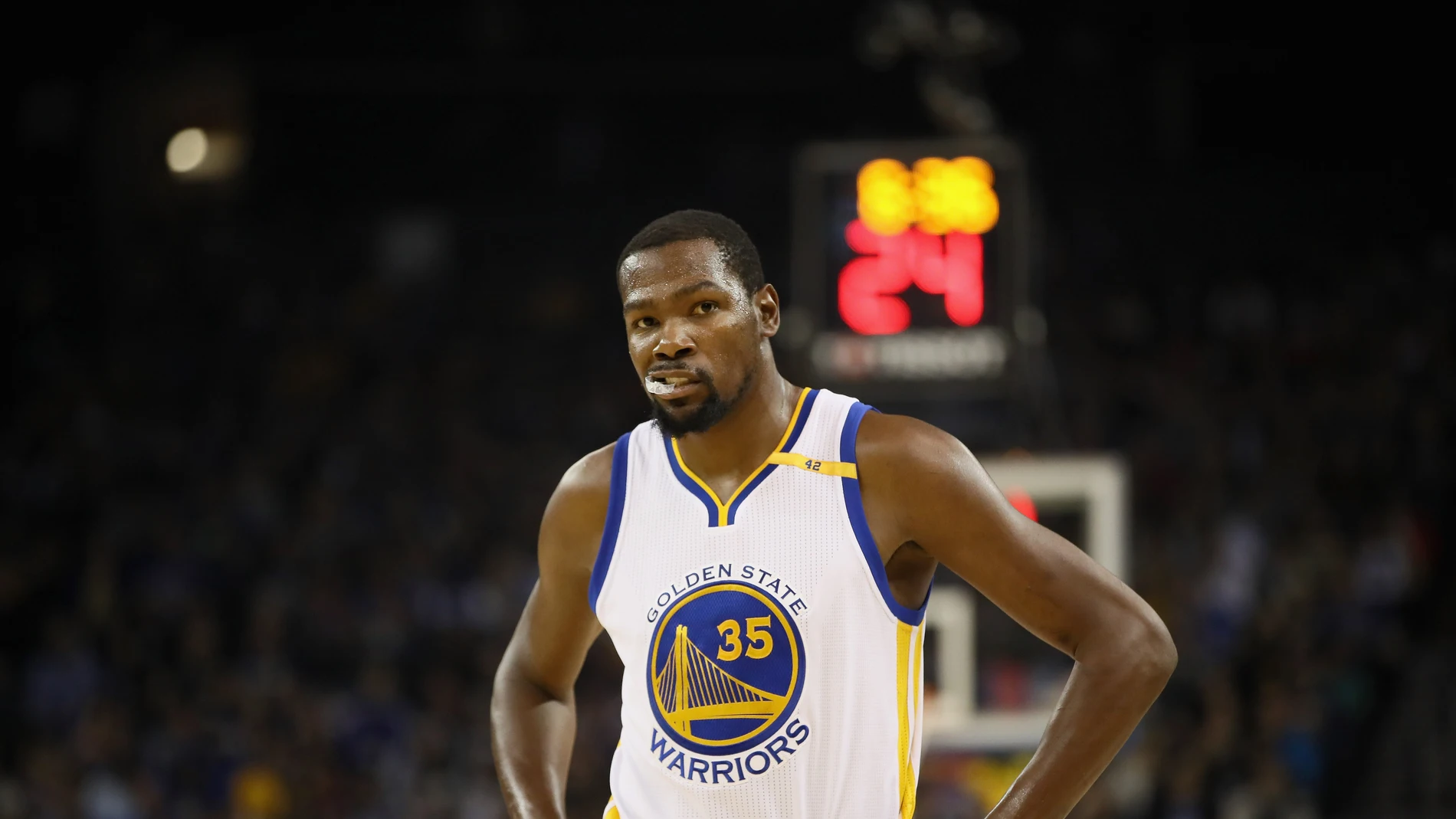 Kevin Durant, durante un partido con los Warriors Kevin Durant, durante un partido con los Warriors