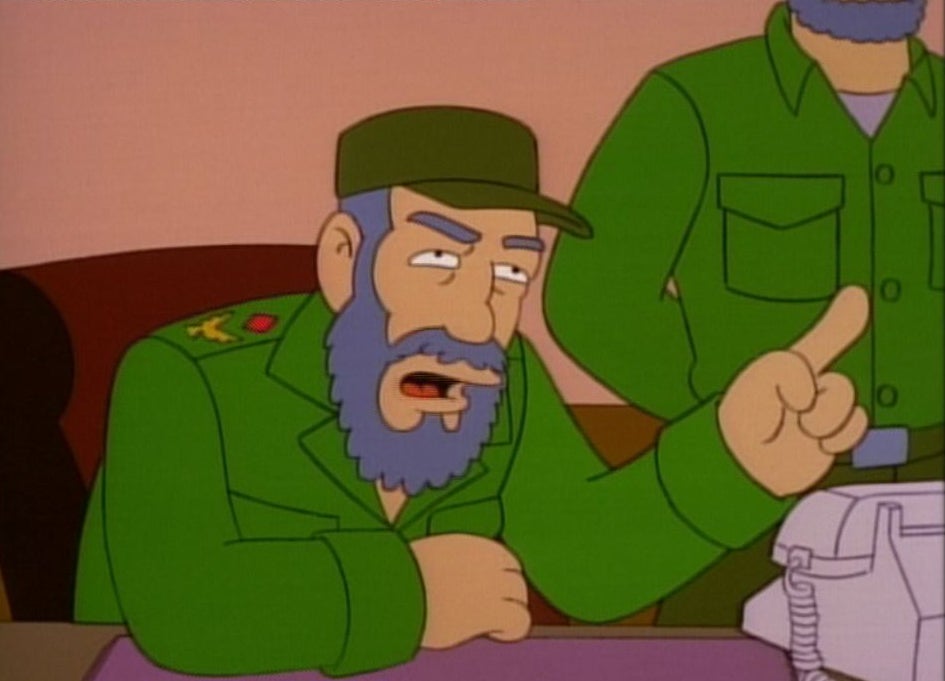 'Los Simpson' predijeron lo que diría Fidel Castro sobre el modelo cubano 12 años antes