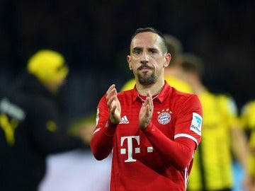 Ribéry en un partido con el Bayern