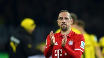 Ribéry en un partido con el Bayern