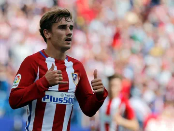 Antoine Griezmann celebra un gol con el Atlético Antoine Griezmann celebra un gol con el Atlético