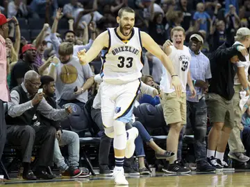 Marc Gasol, de celebración Marc Gasol, de celebración