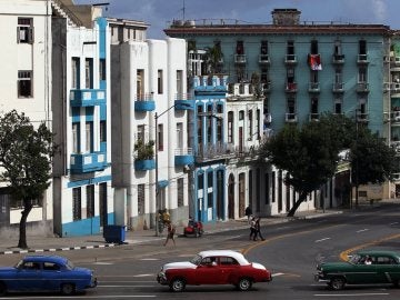 Vista general de una avenida de La Habana