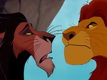Scar y Mufasa en 'El Rey León' Scar y Mufasa en 'El Rey León'