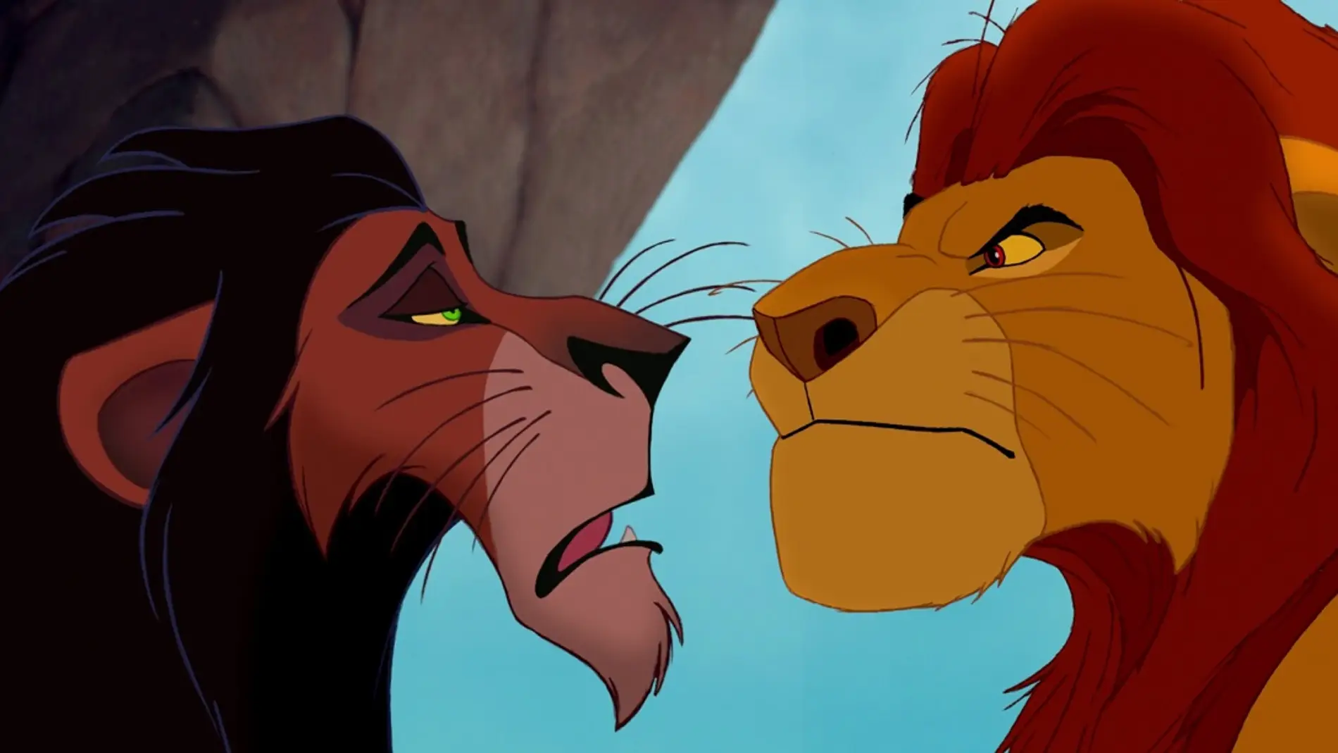 Scar y Mufasa en 'El Rey León'