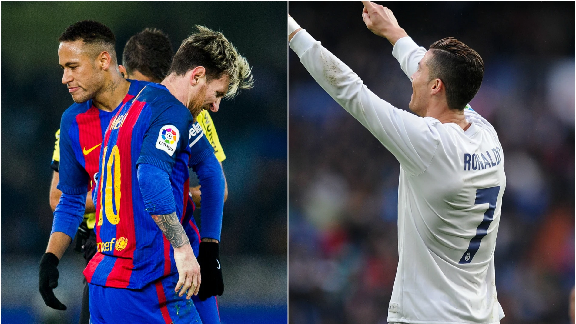 Messi y Cristiano Ronaldo, cruz y cara de la última jornada de Liga Messi y Cristiano Ronaldo, cruz y cara de la última jornada de Liga