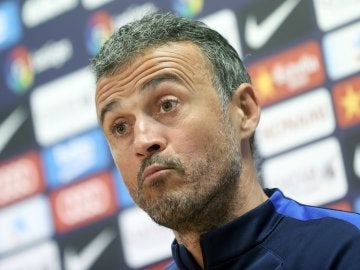 Luis Enrique, en rueda de prensa