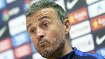 Luis Enrique, en rueda de prensa